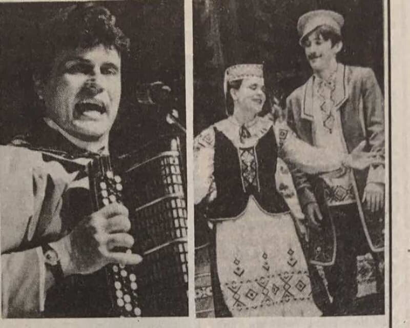 Во время концерта на «Доломите». «Витебский рабочий», 1993 год. Фото предоставлено Светланой Мясоедовой