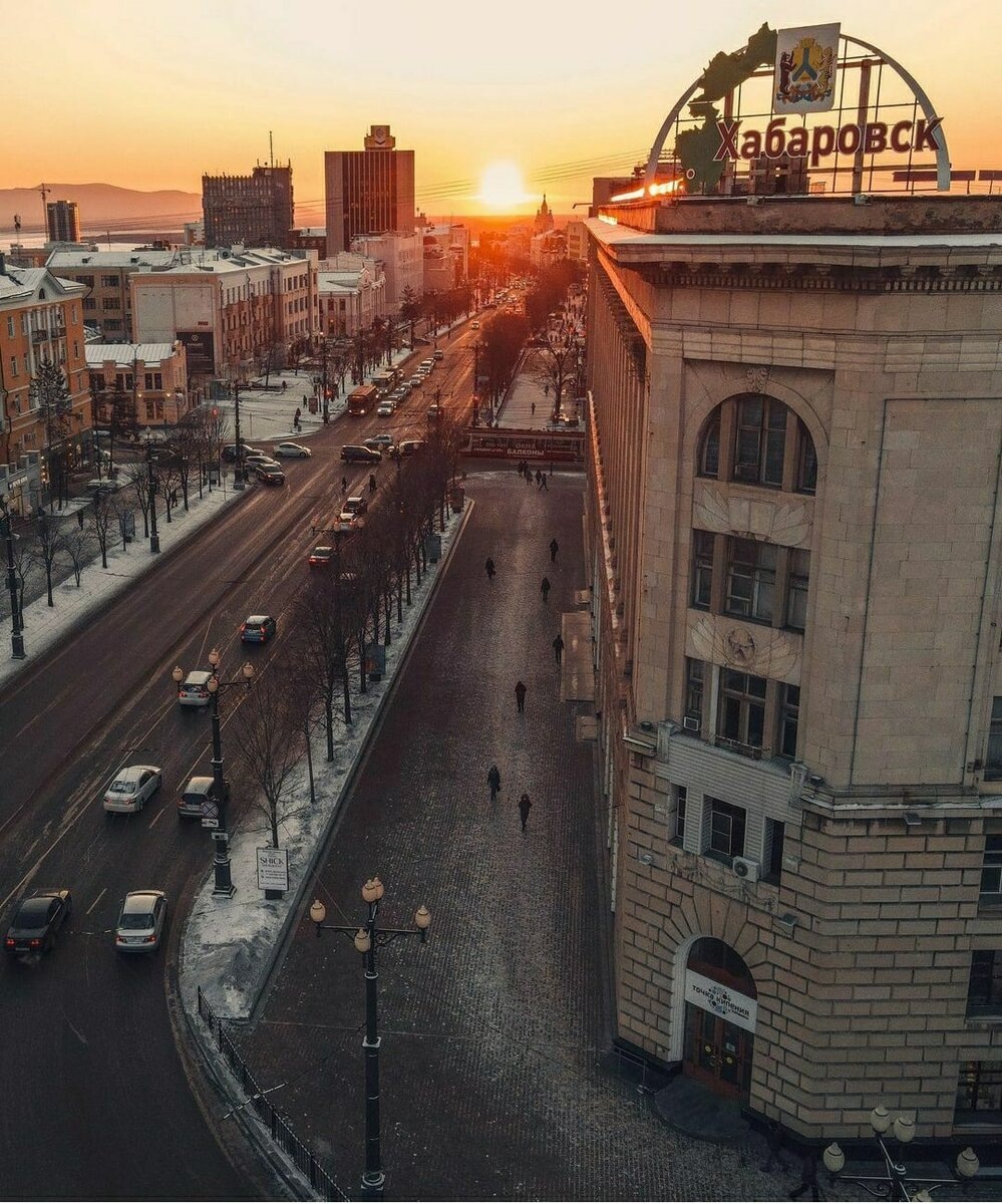 Вид с крыш на Хабаровск. Фото @jinnkisss