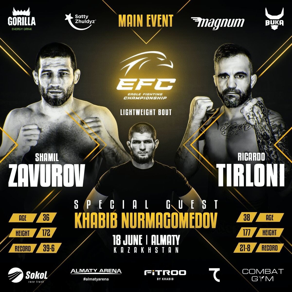 Шамиль Завуров VS Рикардо Тирлони