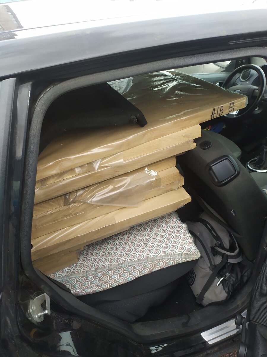 Думал что машина не доедет до дома, с такой загрузкой) 