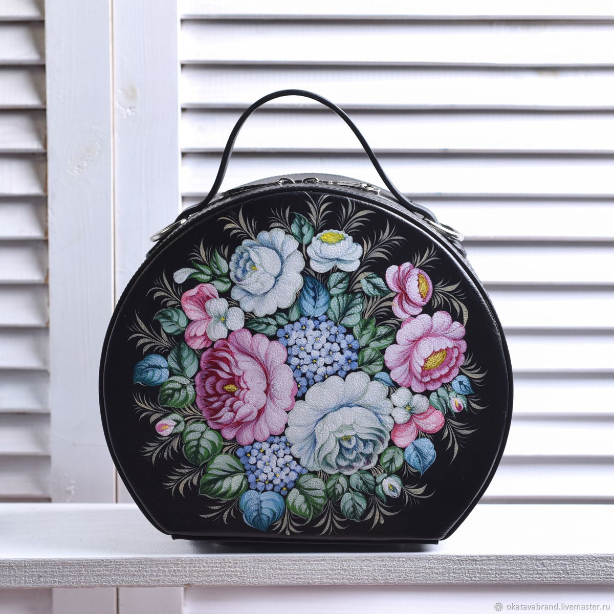 Сумка Джейн "Жостово", мастерская Okatava.brand