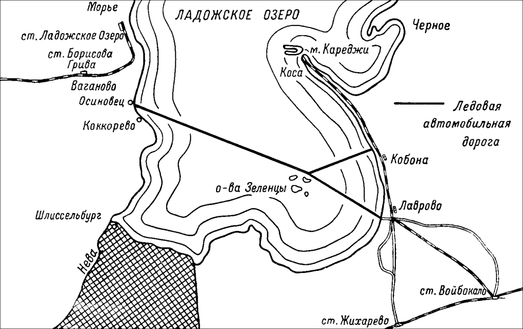 Карта замерзания льда ладожского озера автор