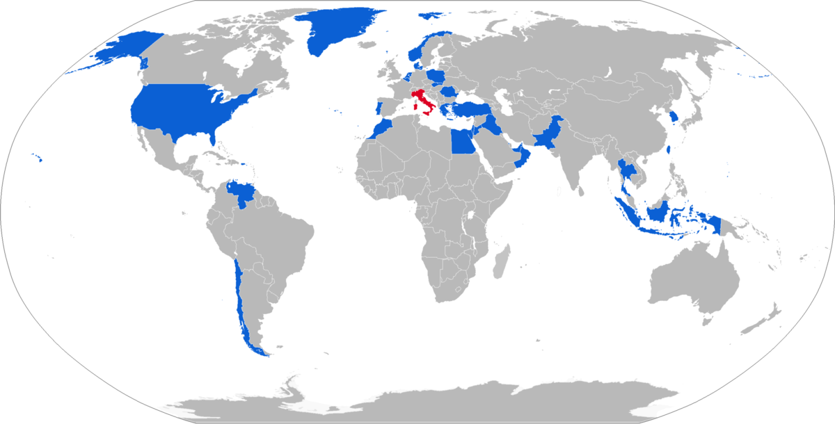 Страны операторы F-16 (Wikipedia.org)