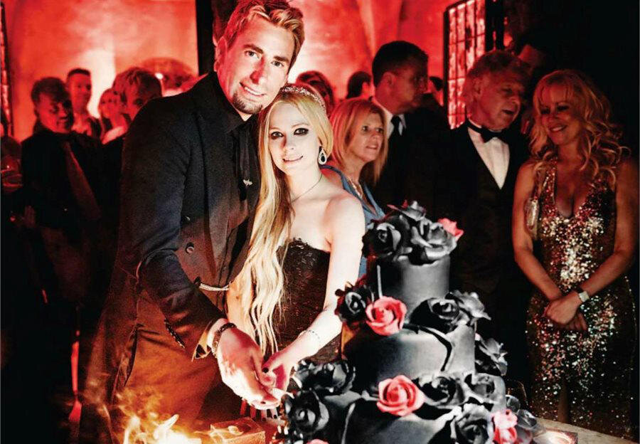     Аврил Лавин на свадьбе Фото: Соцсети