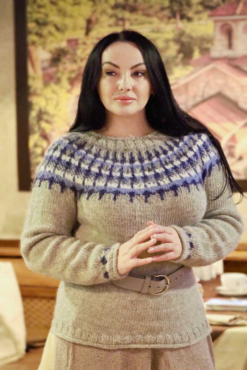 Джемпер лопапейса "Хоуп". Школа вязания Lorraine Woolheart (Лариса Берлизова)
