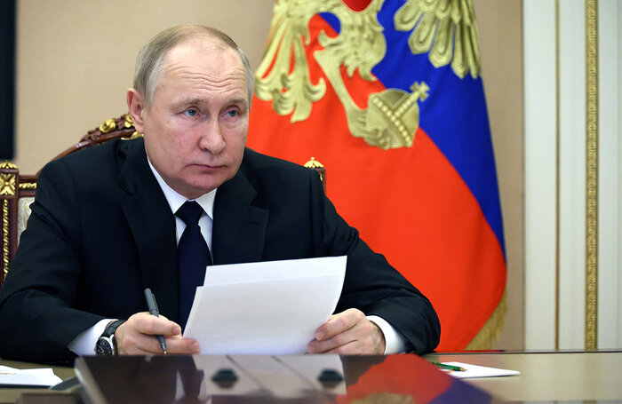    Президент РФ Владимир Путин.Sputnik/Mikhail Kuravlev/Kremlin/Reuters