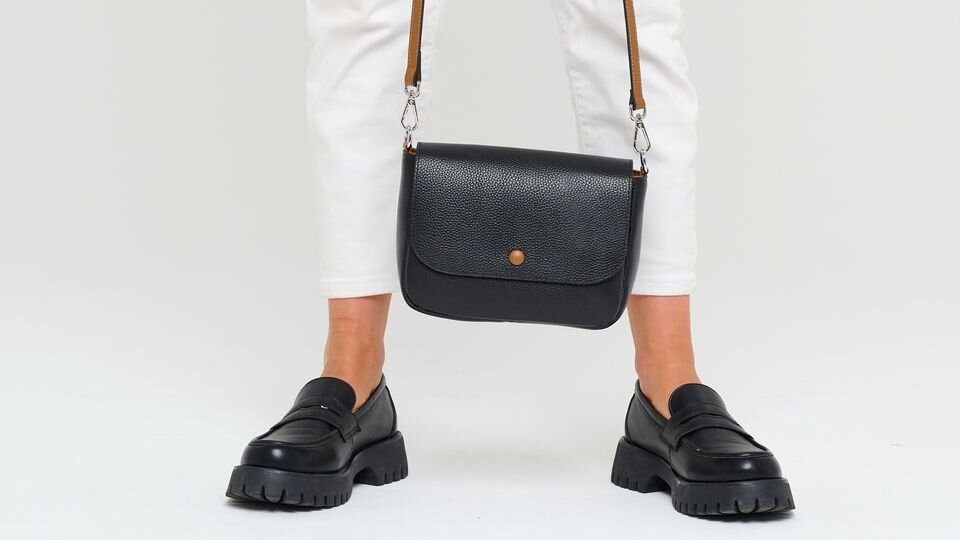 Женская сумка из натуральной кожи бренда Faustini