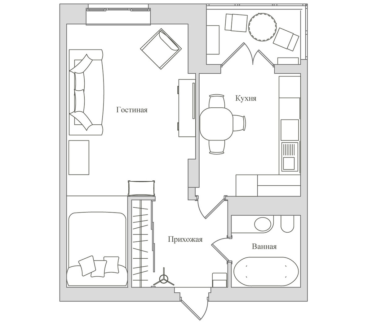 Схема квартиры сверху