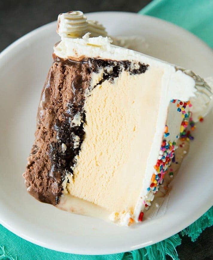 Торт с мороженым фото