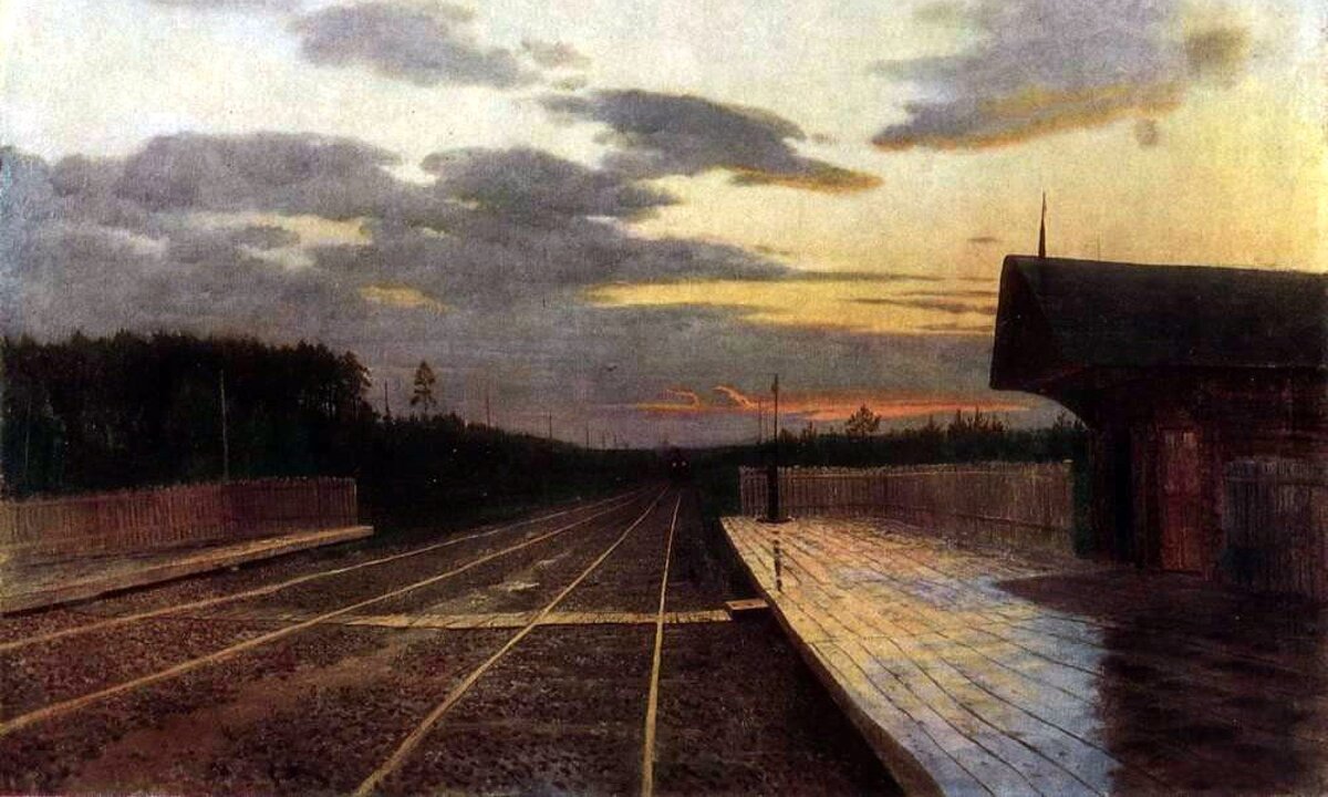 Исаак Левитан «Вечер после дождя», 1879 год