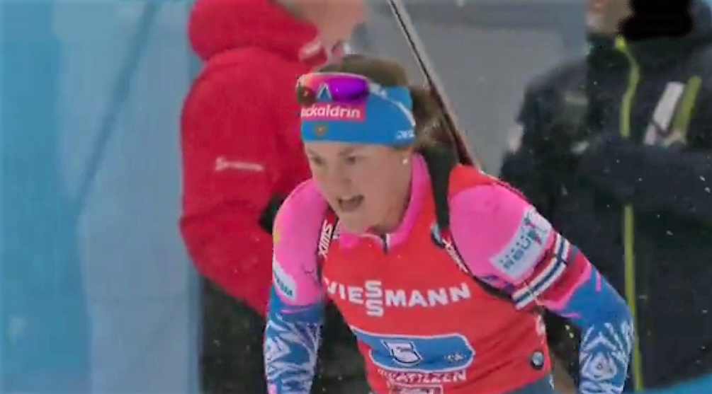 Екатерина Юрлова-Перхт - шестое место в масс-старте на этапе Кубка мира в Анси.