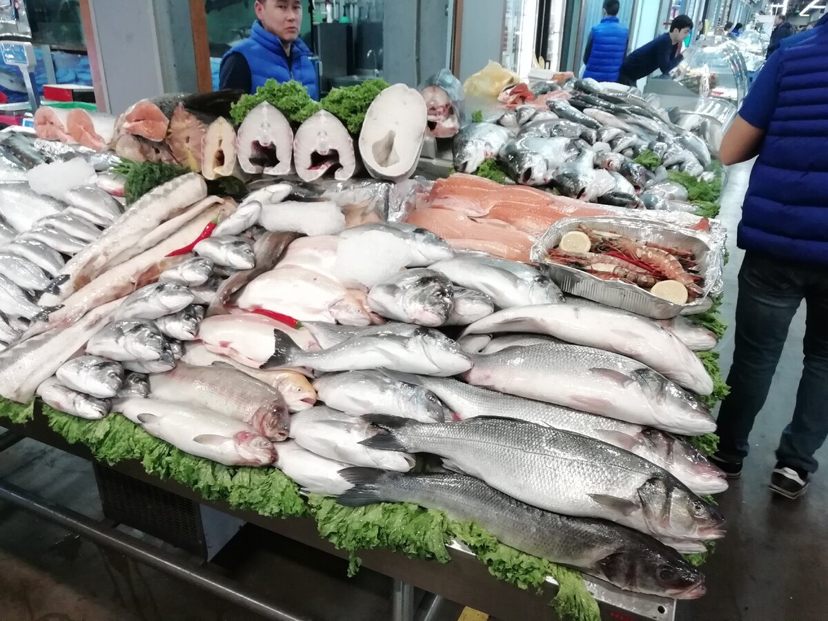 Фуд Сити рынок рыбный отдел