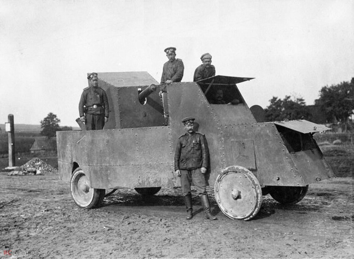 Первая автомобильная рота русской армии 1914