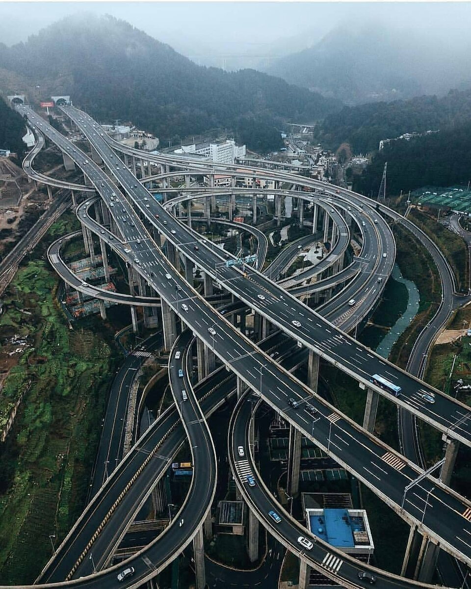 дорожные развязки в китае