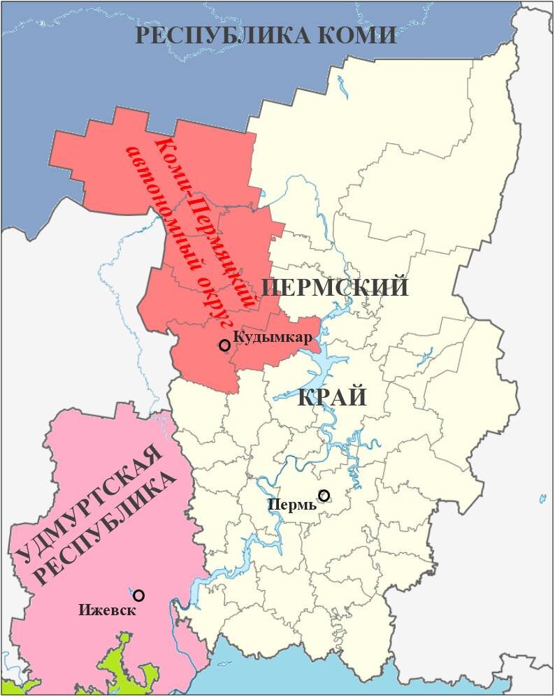 В составе Пермского края он остался просто Коми-Пермяцким округом.