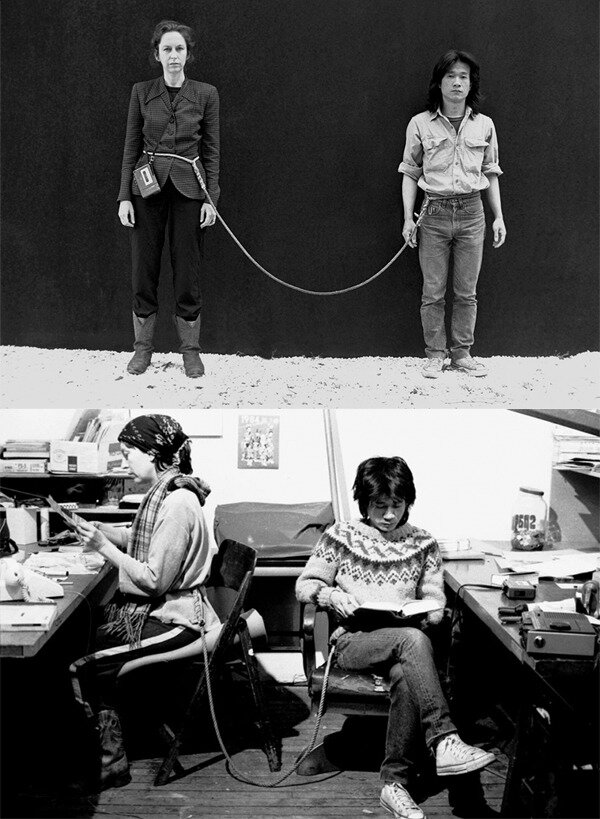 Tehching Hsieh and Linda Montano, Art/Life One Year Performance 1983-1984 (Rope Piece) 