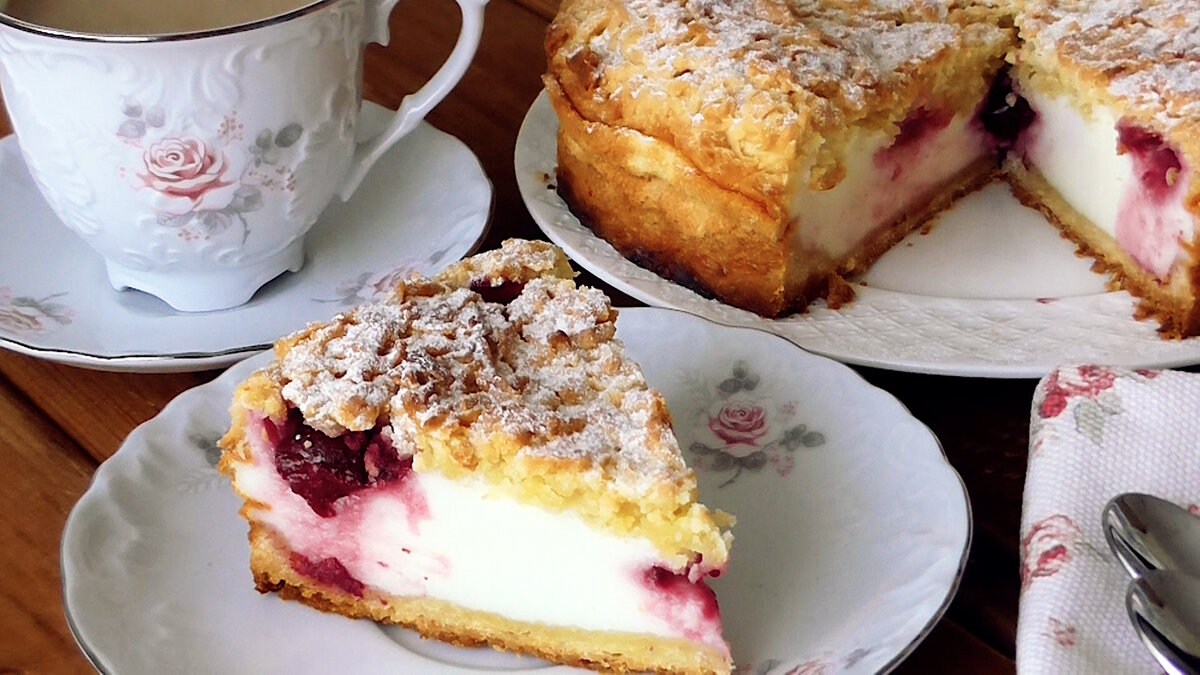 Потрясающий Песочный Пирог с нежнейшей начинкой!Пошаговый рецепт с фото и видео