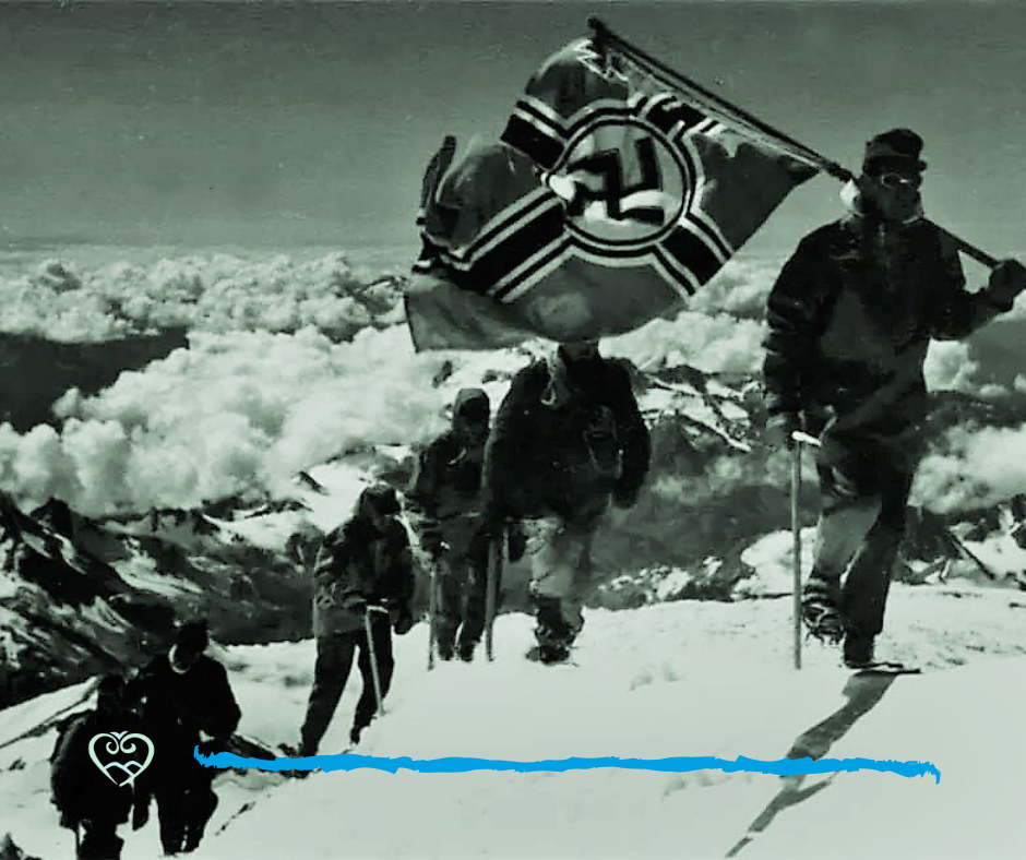 Водружение нацисткой свастики на Эльбрус, 1942 год