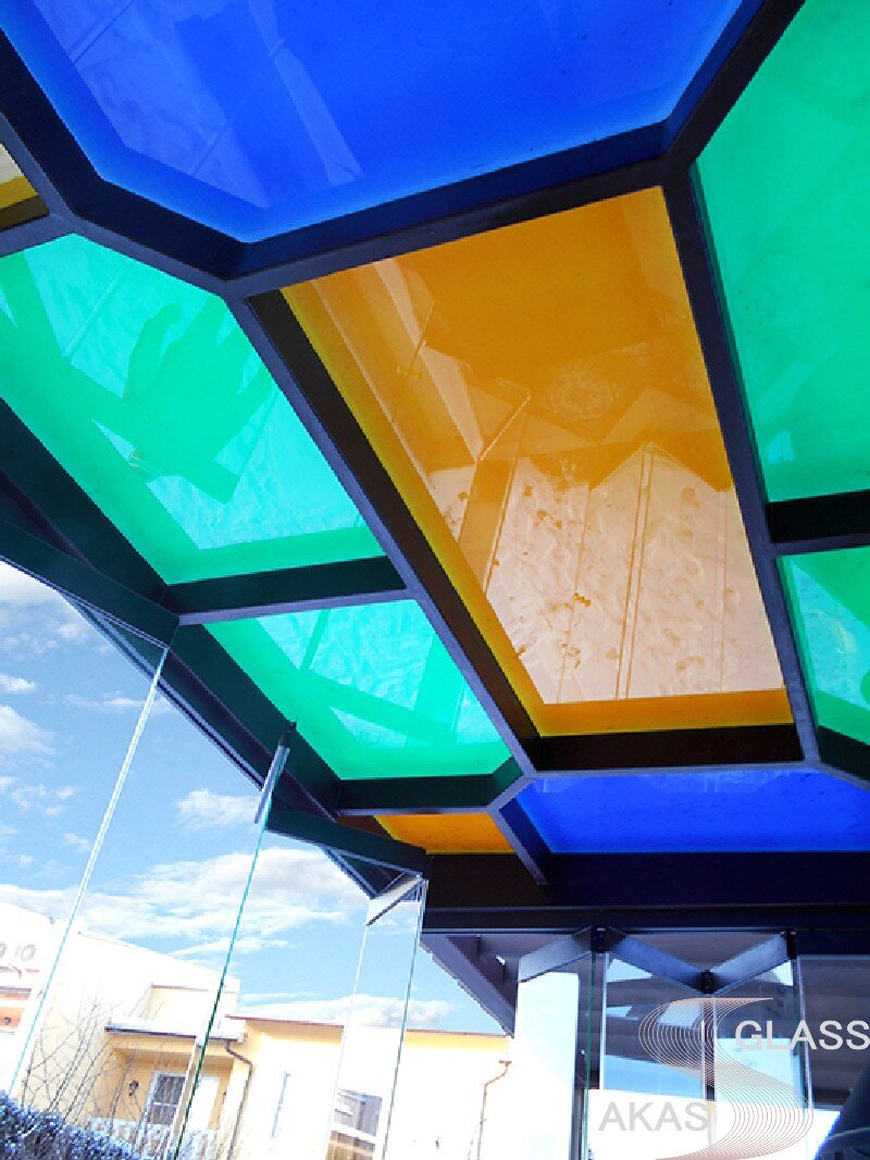 Цветная стеклянная крыша, АКАС-Гласс