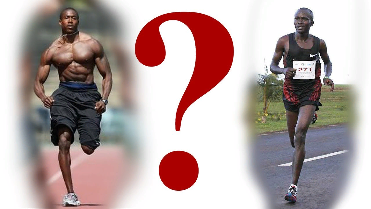 1 фото - спринтер, 2 фото - марафонец