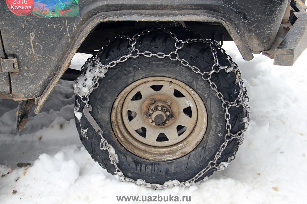 Цепи на колеса для UAZ 31512