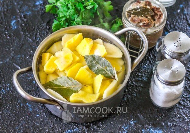 Картошка с тушенкой, пошаговый рецепт на ккал, фото, ингредиенты - Варвара
