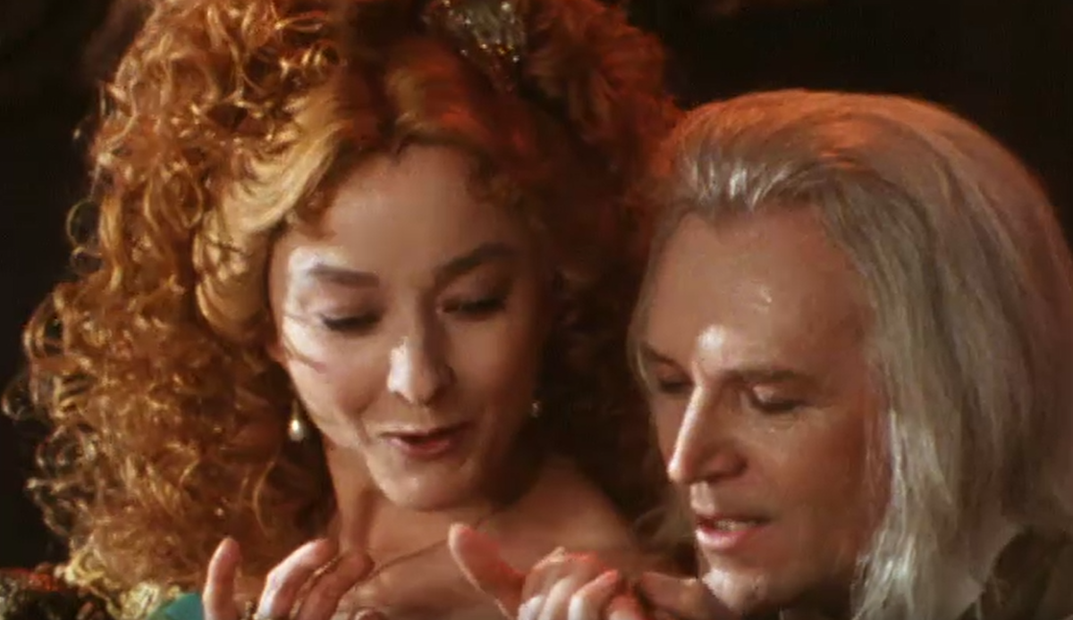 Станислав Любшин и Анастасия Вертинская в спектакле "Тартюф" (1989)