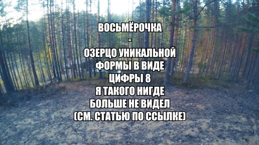 Таинственная восьмёрка, расположенная в болотах Ленобласти. Что это? Причуда природы или артефакт пришельцев? Показываю обзор