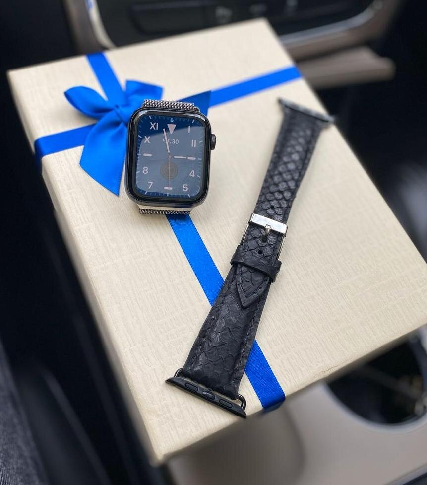 Кожаный ремешок ручной работы для Apple Watch