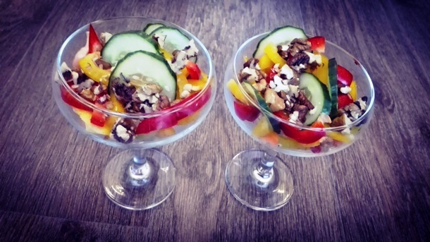 Салат "Овощной с Орехами"