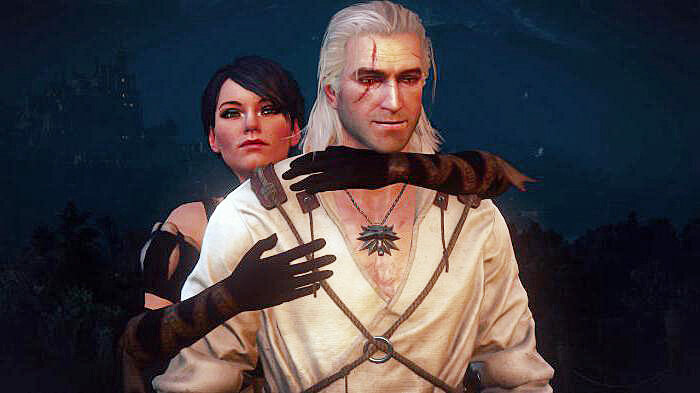 Игровая Фрингилья и Геральт. Источник witcher-serial.ru