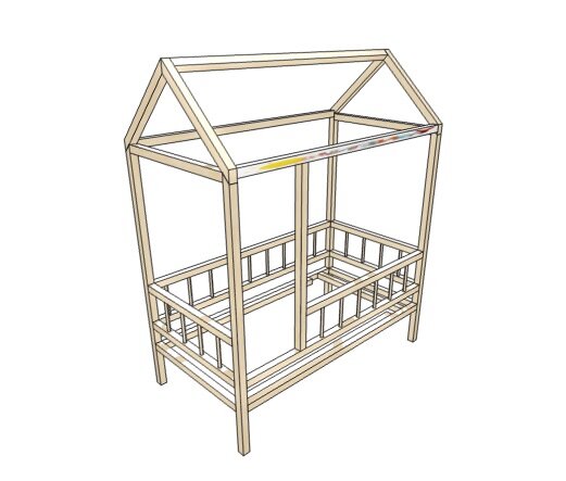 Изображение моё: Кровать домик.