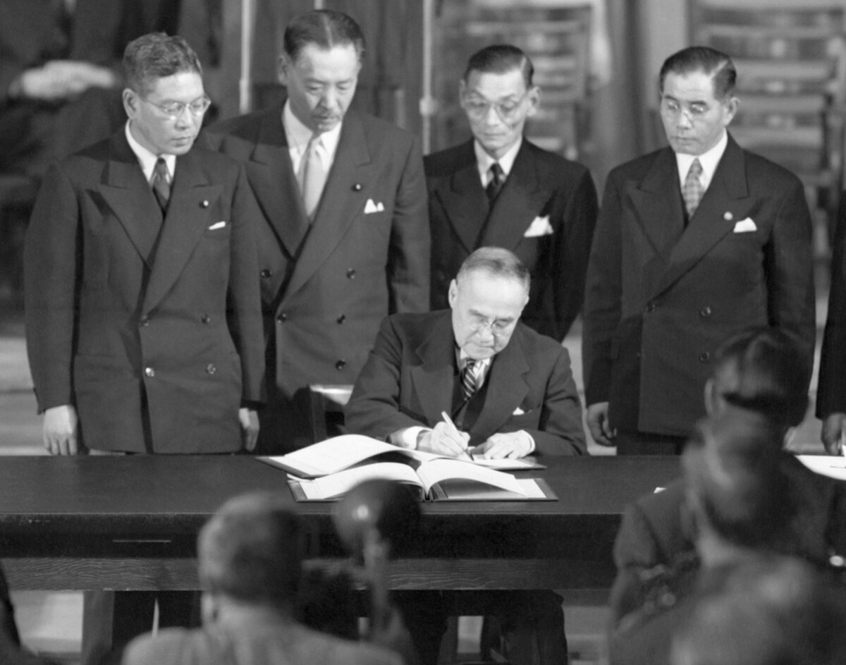 Япония подписывает сан-францисский договор, 1951 год