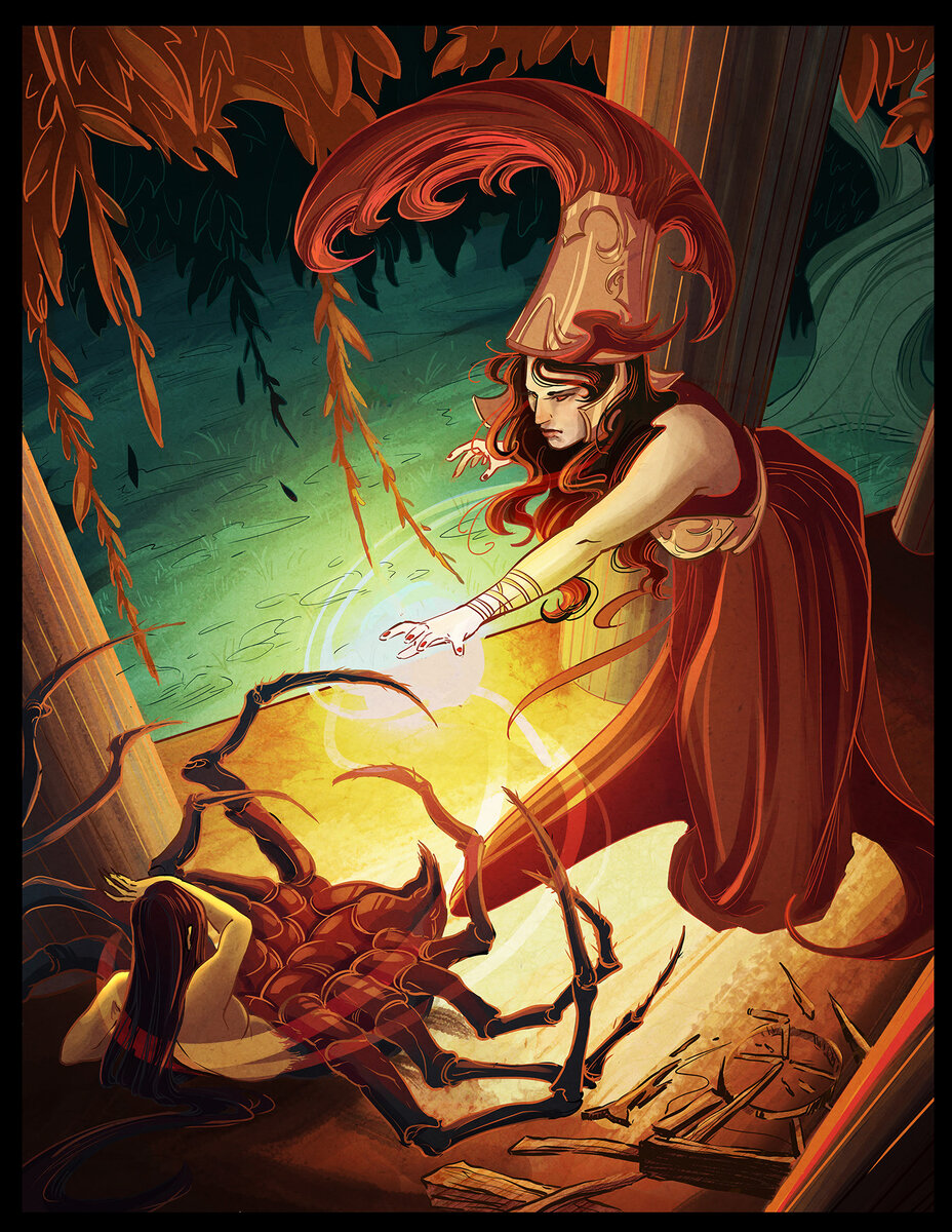 Превращение Арахны в паука