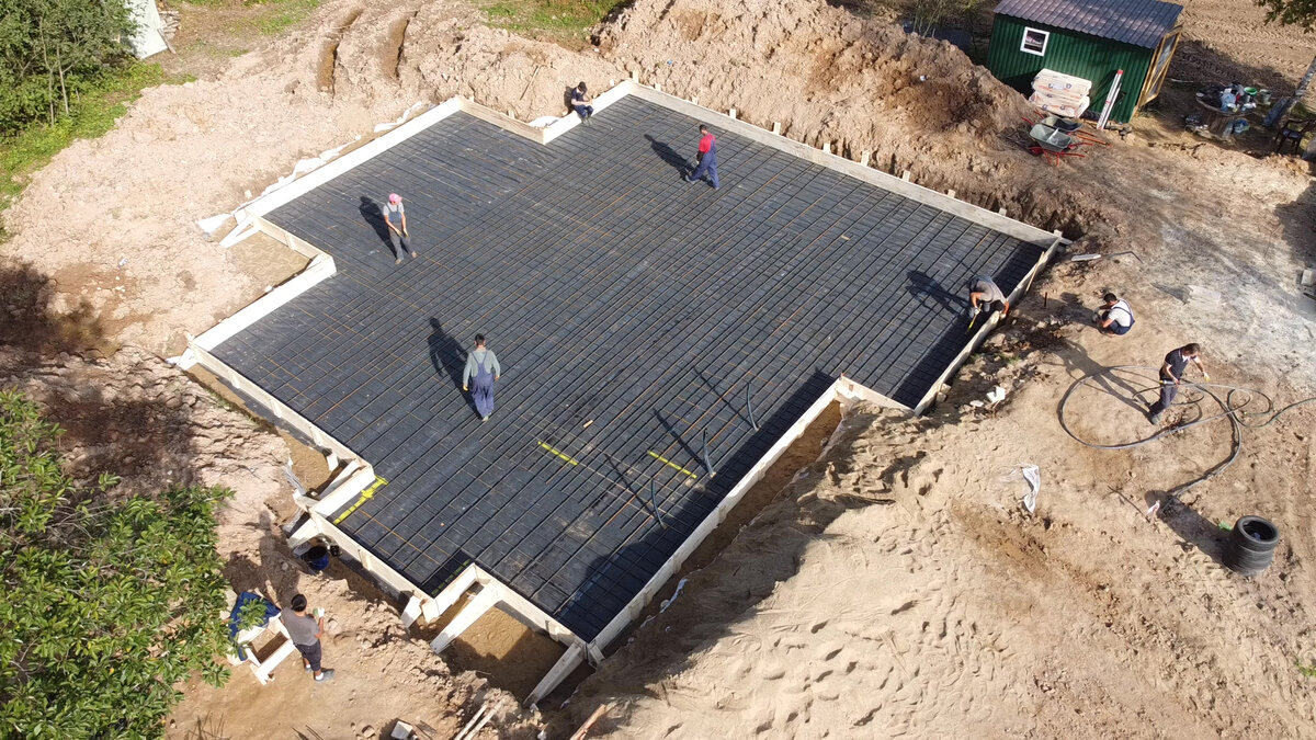 2. устройство армокаркаса фундамента