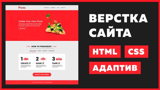 🔥 Верстка сайта с нуля для начинающих | HTML, CSS, VS Code, PSD