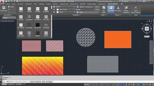 Заливка цветом в автокаде. Градиент в autoCAD