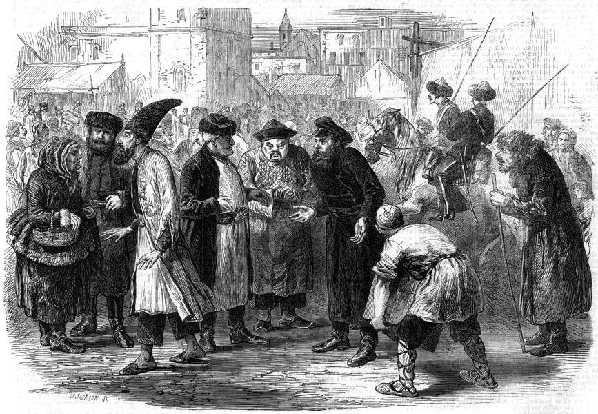 На Нижегородской ярмарке (The Illustrated London News, 3 янв. 1864 г.)