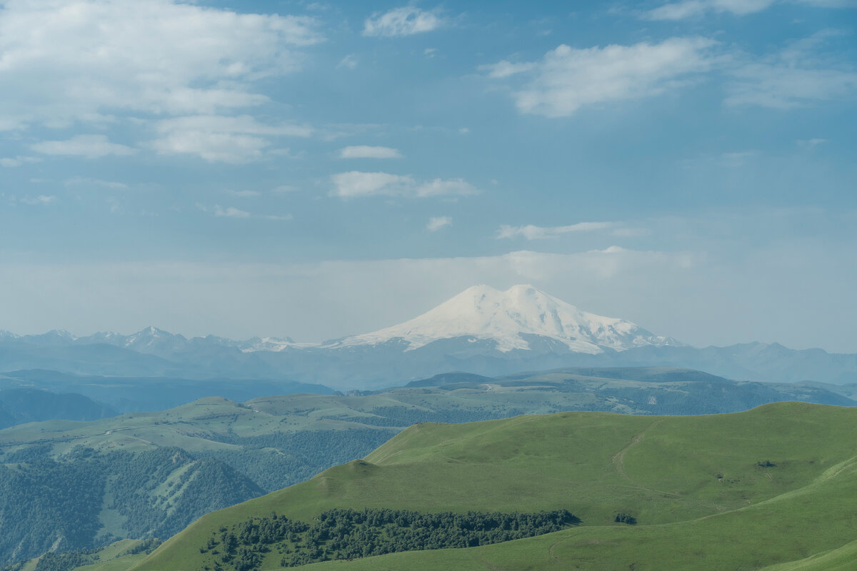 Эльбрус. Вид с плато Шатжатмаз. Фото автора