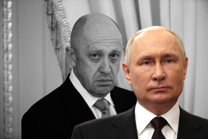 Владимир Путин и Евгений Пригожин 