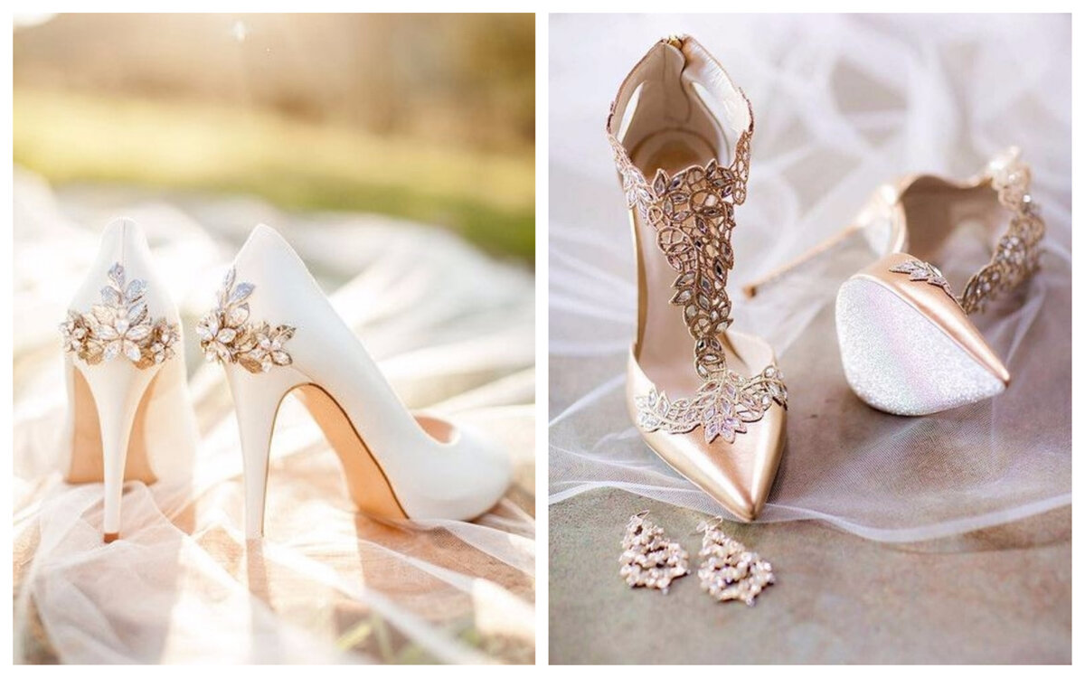 Счастливая пара: как подобрать свадебные туфли под свадебное платье |  Свадебный салон Валенсия | Дзен