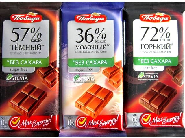 Шоколад победа Горький 72 без сахара состав