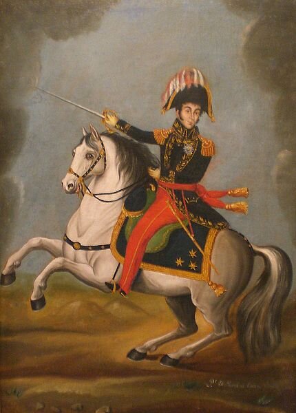 Симон Боливар, Хрсе Иларион Ибарра, 1826. (сс) Wikimedia Commons