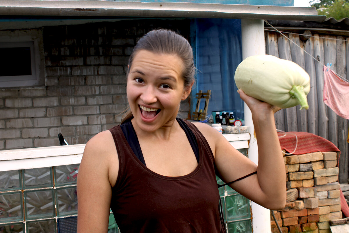 “Смотрите, смотрите, это я сама вырастила!”. 