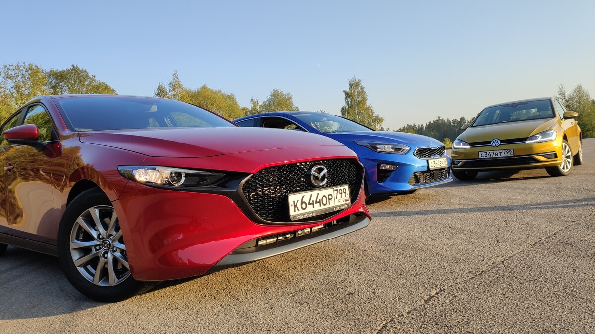 Mazda 3 VS Киа Сид VS Фольксваген Гольф | Сlickoncar | Дзен