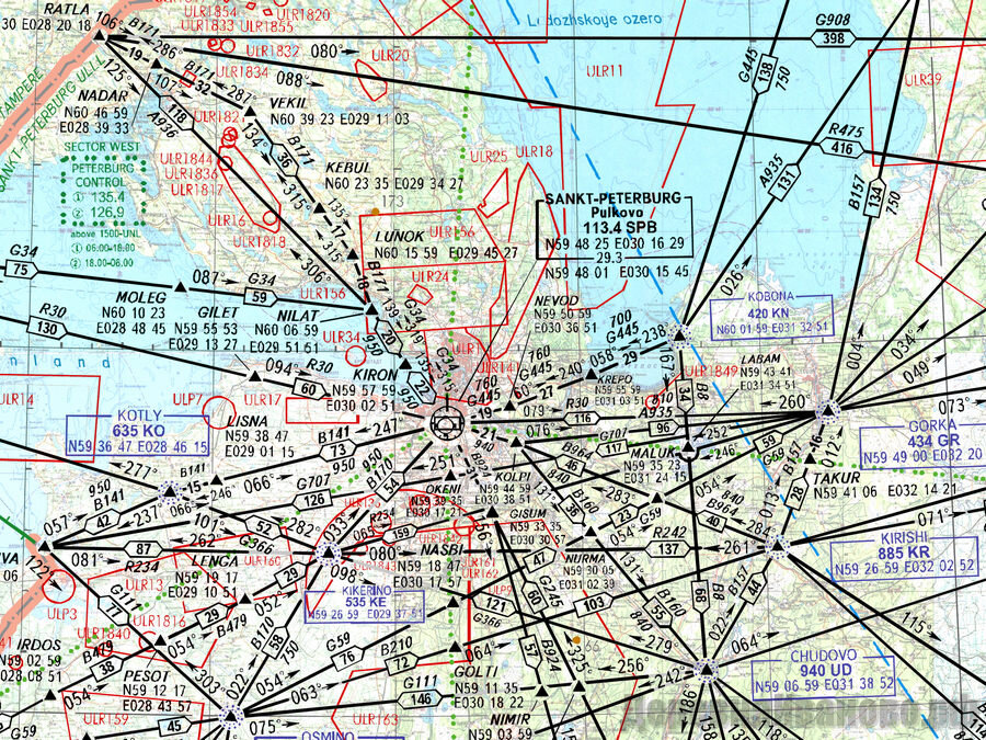 Карта авиации онлайн