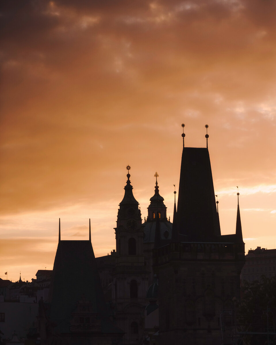 Прага, вид с Карлова моста, май 2019г