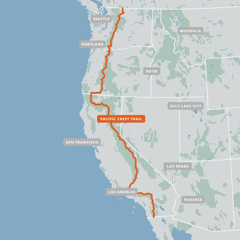 1 из 7pacific crest trail, El Camino de Santiago