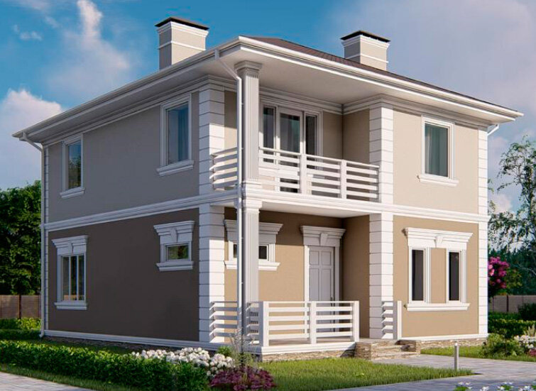 Дизайн-проект фасада дома