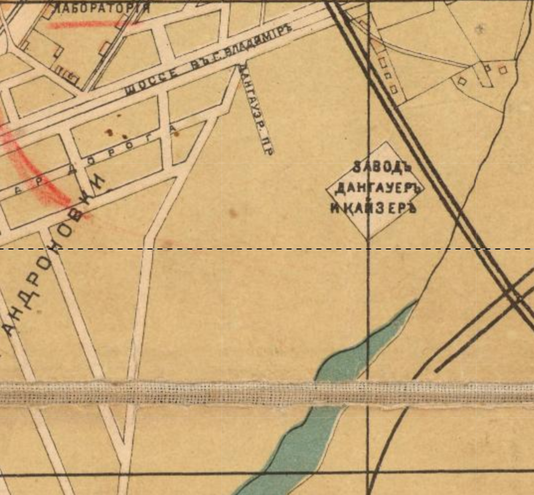 Карта москвы 1916 года
